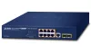 Planet GS-4210-8P2S Przełącznik PoE L2 L4 8x GbE RJ-45 2x SFP 8x 802.3at do 120W Tryb rozszerzania Web SNMP v3 10Mb