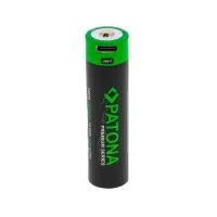 PATONA įkraunama baterija 18650 Li-Lon 3300mAh PREMIUM 3.7V su USB-C įkrovimu (1 of 3)