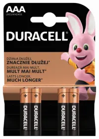 Duracell Basic alkaline battery 4 pcs (AAA) (1 of 1)