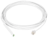 HWg Humid-1Wire 3m Fiichtegkeetssensor um Kabel mat RJ11 Stecker, Sensor an engem schwaarze Rouer encaséiert (1 of 1)