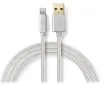 NEDIS PROFIGOLD Lightning USB 2.0 кабель Apple Lightning 8-контактный — разъем USB-A нейлон серебристый BOX 3м thumbnail (2 of 2)