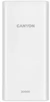 CANYON power Bank PB-2001 20000мАч Li-poly Вход 5В 2А microUSB + USB C Выход 5В 2.1А USB-A белый thumbnail (2 of 2)