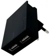 Swissten Adattatore di rete Smart Ic 2X USB 3A Cavo alimentazione + dati USB Lightning MFI 1,2 M nero