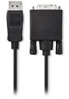 Kabel NEDIS DisplayPort - wtyk DVI DisplayPort - wtyk 24+1-pin DVI-D czarny 1m thumbnail (2 of 2)