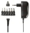 NEDIS adaptateur secteur universel 12W 3 - 12 V DC 100 - 240 V AC 6 connecteurs 18 m noir thumbnail (1 of 3)