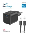 Swissten GAN 1x USB-C 35W Power Delivery Netzteil schwarz + USB-C Lightning Datenkabel 1,2m schwarz thumbnail (2 of 3)