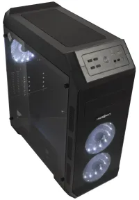 MICRONICS cabinet MASTER M400 MESH without ATX power supply 2x USB3.0 2x USB2.0 matte black (1 of 2)