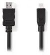 NEDIS High Speed ​​​​HDMI-Kabel mit Ethernet-HDMI-Micro-HDMI-Anschlüssen, schwarz, 2 m thumbnail (2 of 2)