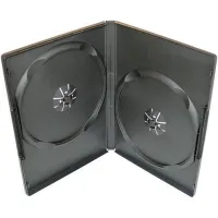 COVER IT coffret pour 2 supports DVD ULTRA slim 7mm noir (1 of 1)