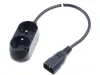 OEM Power adapter 230V for UPS 1x IEC C14 to 2x CEE 7 5 (FR CZ) max.10A length 30 cm