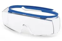 UVEX-Brille über Korrekturbrille Super OTG PC klar UV 2-12; St. Exzellenz integr. Seitenschutz uvex hi-res Rahmen. Blau (1 of 2)