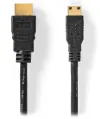 Cavo NEDIS HDMI 1.4 ad alta velocità con connettori Ethernet 4K@30Hz placcati oro HDMI-mini HDMI nero sfuso 3m thumbnail (2 of 2)