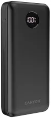 CANYON powerbank PB-2002 20000mAh Li-poly QC&PD Affichage Entrée USB-C Sortie 1x USB-C + 2x USB-A noir