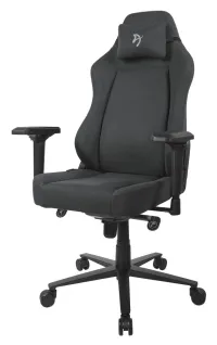 Silla gaming AROZZI PRIMO Tejido negro logo gris (1 of 9)