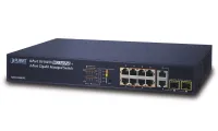 Planet FGSD-1008HPS PoE switch 8x RJ45 2x SFP RJ45 Web SNMP STP RSTP utöka 10Mb med IEEE 802.3at 125W (1 of 2)