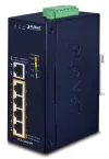 Planet Industrial PoE switch 5x1Gb 4x PoE 802.3at 36 120W -40 to 75°C dual 12-56VDC IP40 fanless thumbnail (1 of 3)