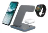 CANYON Wireless Charger WS-303DG3in1input 9V 2A12V 2Aoutput 15 10 7.5 5W USB-C > USB-A incl. Μετασχηματιστής AC γκρι thumbnail (3 of 6)