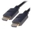 PremiumCord HDMI 2.0 Ardluais + cábla Ethernet le nascóirí órphlátáilte 1.5 m dubh