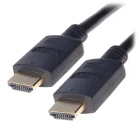 PremiumCord HDMI 2.0 High Speed ​​​​+ Ethernet-kabel med guldbelagte stik 1,5 m sort (1 of 1)