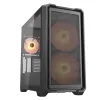 COUGAR PC Case MX600 Black Mini Tower Mesh Front Panel 2 x 160mm + 1 x 120mm Fans Transparent Left Panel thumbnail (1 of 23)