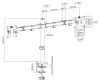 Neomounts FPMA-D550DBLACK Asztali kijelző tartó 10-32" VESA bilincs 100X100 terhelhetőség 2x 8kg 2 kijelző fekete thumbnail (7 of 7)