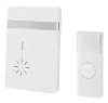 NEDIS Wireless Doorbell Kit Battery Powered 36 Melodies Range 300m 80dB White