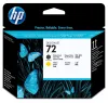 HP (72) C9384A printhead matte black and yellow original