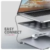 AXAGON aluminium standaard voor laptops van 10" 16" met USB hub HMC-STND HDMI 3xUSB-A GLAN PD thumbnail (8 of 9)