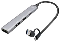 i-tec USB-A USB-C Металлический концентратор 1x USB-C 3.1 3x USB 2.0 Металлический (1 of 2)