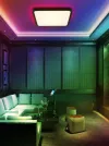 IMMAX NEO LITE TUDO SMART griestu lampa ar RGB fona apgaismojumu 40x40cm 50W Wi-Fi melns TUYA thumbnail (7 of 7)