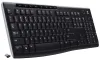 Logitech Keyboard K270 Wireless 2.4GHz USB Receiver US Black thumbnail (2 of 2)