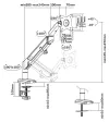 Neomounts DS70-810BL1 support pour écran de bureau 17-32" pince VESA 100X100 capacité de charge 9kg piston à gaz ultra fin 1 écran noir thumbnail (8 of 8)