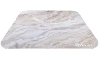 AROZZI Zona Quattro White Marble protective floor mat 116 x 116 cm white marble design (1 of 2)