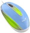 GENIUS DX-Mini Baby Blue przewodowy 1000 dpi USB niebieska dioda RGB