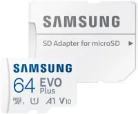 Картка Samsung Micro SDXC 64GB EVO Plus + SD адаптер (1 of 2)