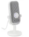 Microphone Endorfy Solum Voice S Onyx Blanc filaire filtre pop-up rétroéclairage RGB USB-C blanc