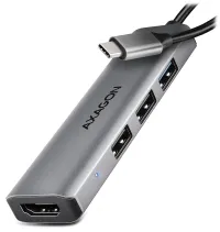 Hub multiplo AXAGON 4in1 USB-C HMC-H3A USB 3.2 Gen1 3x USB-A HDMI 15cm (1 of 4)