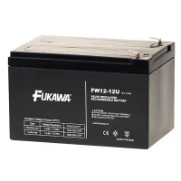 FUKAWA lead battery FW 12-12 U for UPS APC AEG EATON Powerware 12V 12Ah lifespan 5 years Faston F2-63mm (1 of 1)