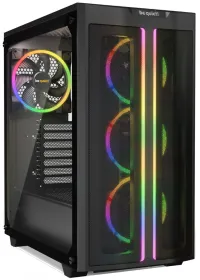 Be quiet! case PURE BASE 500FX MidT without USB 3.0 source 3x120mm ARGB + 1x140mm fans transparent side black (1 of 3)