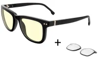 Lunettes de jeu de bureau GUNNAR CUPERTINO ONYX * verres transparents ambrés * BLF 65 BLF 35 * GUNNAR focus (1 of 4)