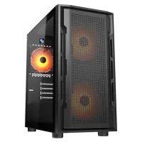 COUGAR PC Case UNIFACE RGB Black Mini Tower Mesh Front Panel 2x 140mm RGB Fan + 1x 120mm RGB Fan TG Left Panel (1 of 23)