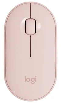 Logitech souris Pebble M350 sans fil 3 boutons 1000dpi Bluetooth USB rose (1 of 4)