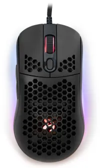 Mouse gamer AROZZI FAVO Ultra Light Preto com fio 16.000 dpi USB 7 botões RGB preto (1 of 5)