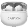 CANYON TWS-8 BT ausinės su mikrofonu BT V5.3 JL 6976D4 dėklas 470mAh+40mAh iki 32h baltos spalvos