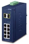 Planet IGS-4215-8T2S průmyslový L2 switch 8x 1Gb TP + 2x SFP VLAN IP30 -40 až 75°C SNMP 9-48VDC 24VAC