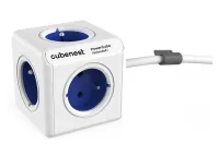 Cubenest Powercube Расширенная розетка, 5 шт., 15 м, белая, синяя, с заземлением для детей, макс. 10 А, 250 В~2500 Вт. (1 of 1)