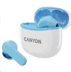 CANYON TWS-5 BT hoofdtelefoon met microfoon BT V5.3 JL 6983D4 hoesje 500mAh+40mAh tot 38u blauw thumbnail (3 of 11)