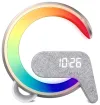 IMMAX LED релакс лампа FLAMINGO Qi зарядний будильник RGB 300lm USB вихід BT 5.1 золото thumbnail (1 of 8)