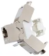 Prise XtendLan Keystone RJ-45 Cat6 STP argent 180° snap arrière thumbnail (2 of 4)