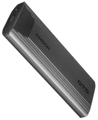 Металева коробка AXAGON для M.2 NVMe SSD EEM2-GTS USB-C 3.2 Gen 2 Кабель USB 3.2 Gen1 20 см без гвинтів (1 of 3)